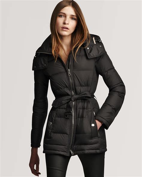 burberry brit puffers|burberry puffer jacket women's.